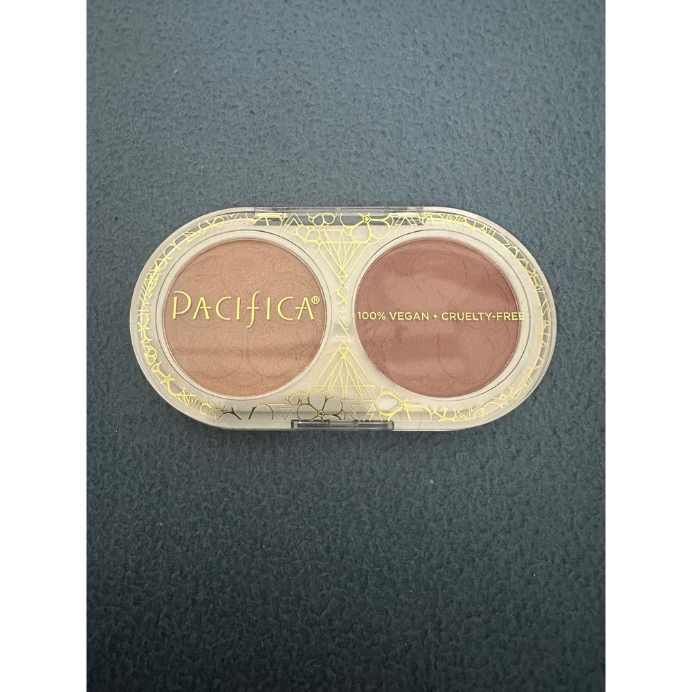 Pacifica Blush and Highlighter Duo Palette Vegan Cruelty-Free Bronze Terracotta